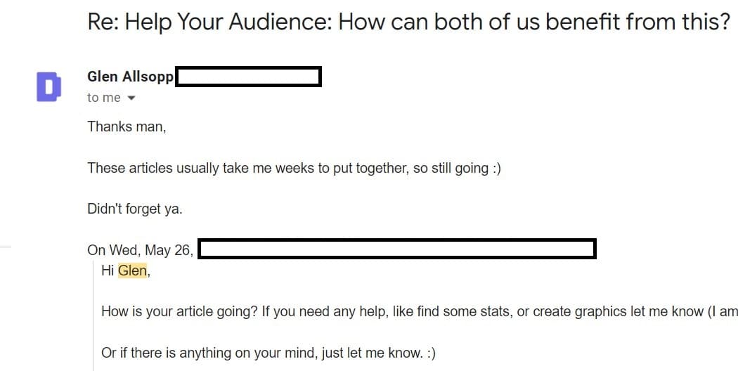 getting contact information from newsletter for blogger outreach