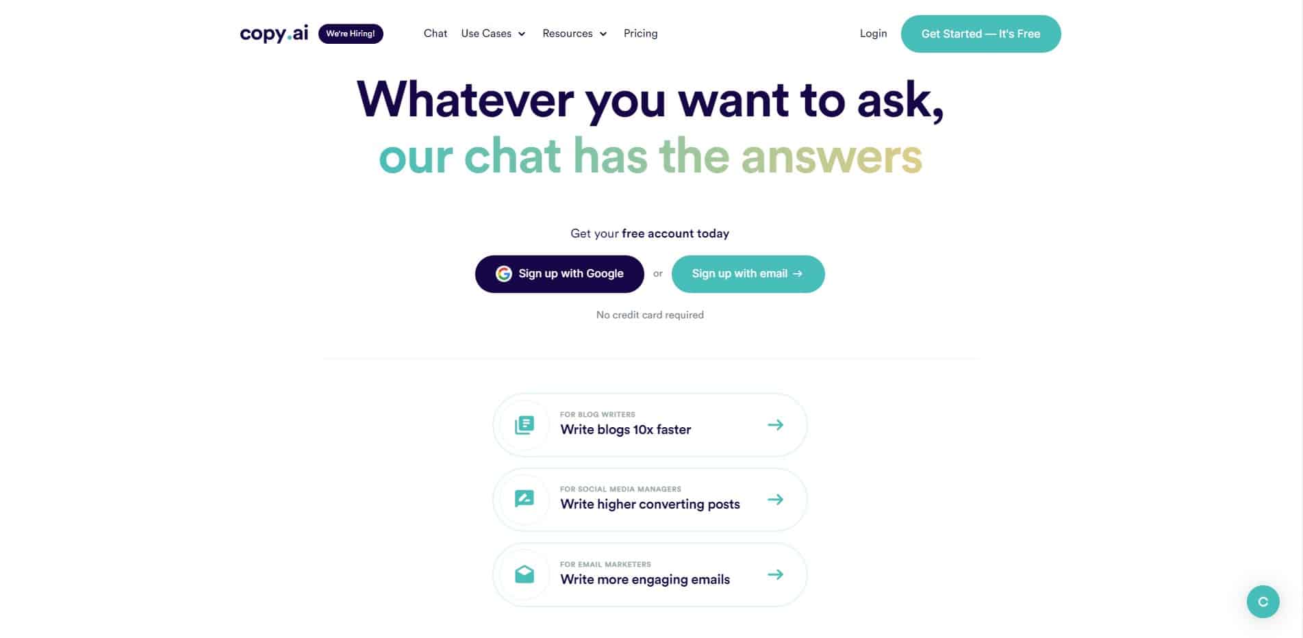 Copy AI best best Jasper alternatives and Competitors for copywriting